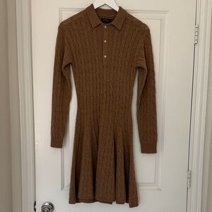 Polo by Ralph Lauren Brown Cable Knit Dress